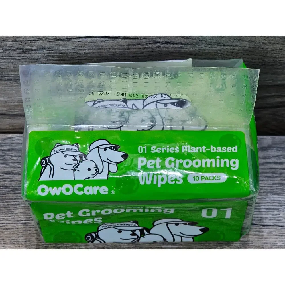 OwOCare 01 series plant based pet grooming wipes